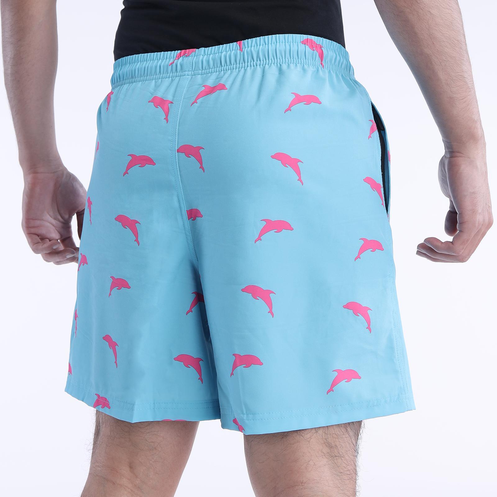 Mens Swim Trunks with Compression Liner Quick Dry Board Shorts Beach Sports Short Swimming Bathing Suits