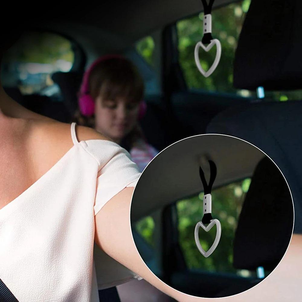 JDM Racing New Handle Hand Strap Heart Ring Styling Drift Charm Strap Drift Auto Accessories Car Strap Front and Rear Bumper Dec Automotive Decoration Automotive Decorative Accessories Aesthetic Car Accessory