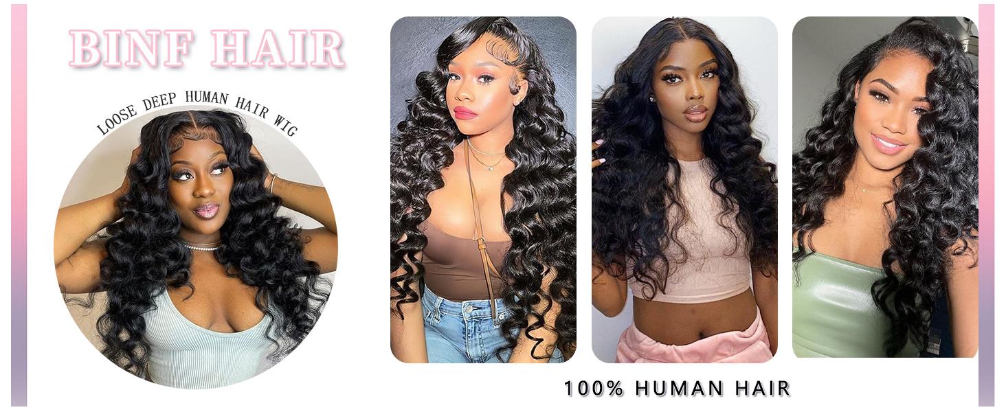 Lemoda Full 13x6 Lace Frontal Virgin Human Hair Wigs 15A Loose Deep Full 13x6 HD Transparent Lace Front Wigs 200% Brazilian Pre Plucked With Baby Hair