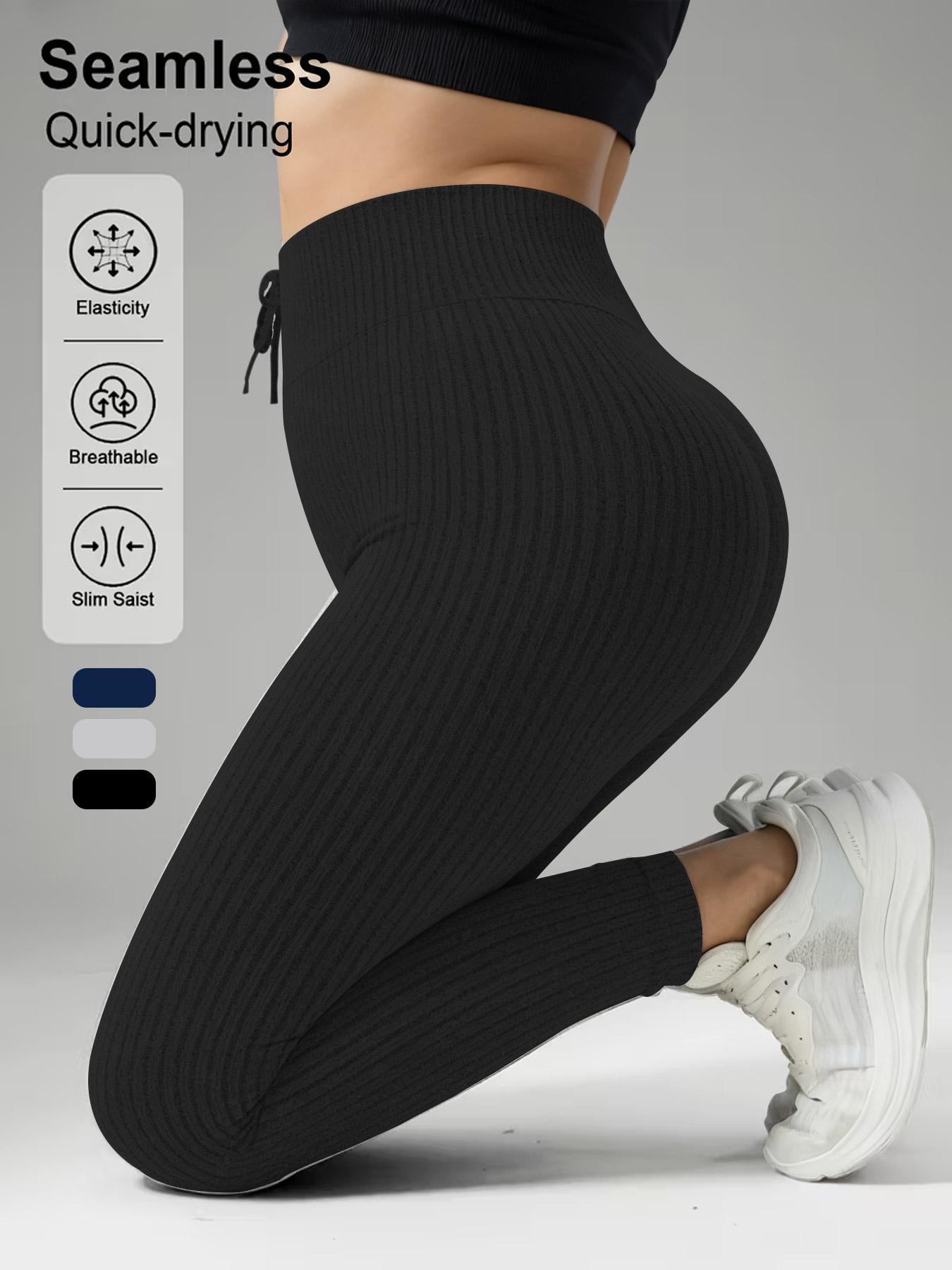 Plus Size Women's Tight Pants, Casual Wear, Belted Design, Suitable for All Seasons, Daily and Outdoor Activities, Comfortable and Stylish