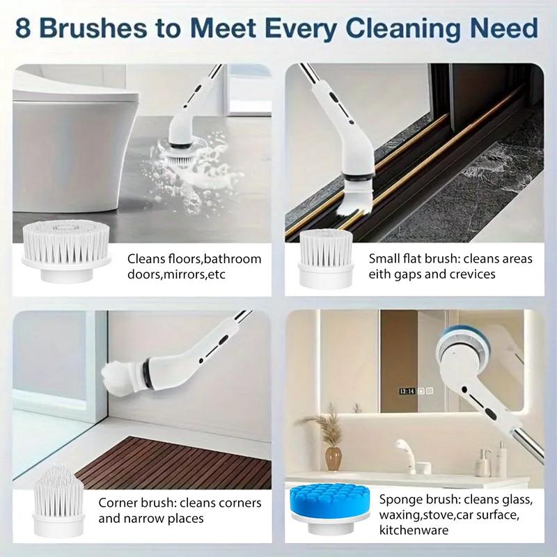 Electric Spin Scrubber, Cordless Shower Scrubber Full-Body IPX7 Waterproof, Electric Cleaning Brush with 4 Replaceable Brush Headsand 3 Adjustable Extension Handle, 2-Speed for Bathroom, Kitchen, Toilet, Window, Pool, tiktok shop deals Electric Spin Scrubber, Cordless Shower Scrubber Full-Body IPX7 Waterproof, Electric Cleaning Brush with 4 Replaceable Brush Headsand 3 Adjustable Extension Handle, 2-Speed for Bathroom, Kitchen, Toilet, Window, Pool, tiktok shop deals