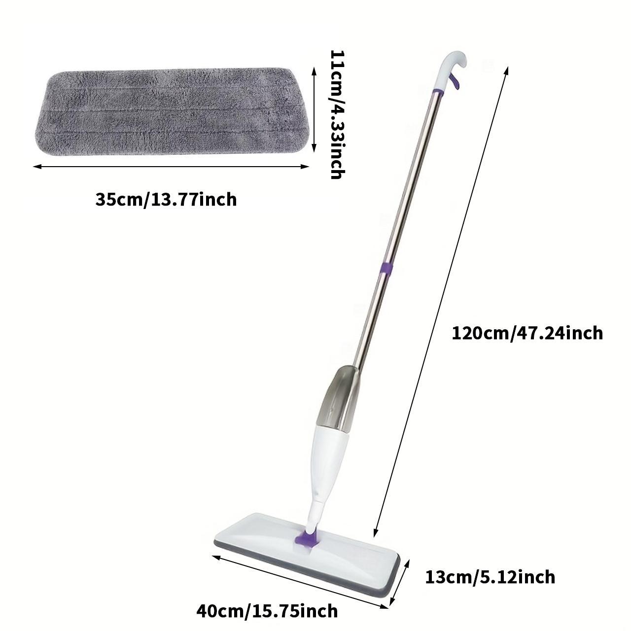 Multifunctional Microfiber Spray Mop with Reusable Pad, Wet Dry Cleaning for Hardwood, Decorative Panels, Tiles, Ceramic Floors, Microfiber Mop Pads