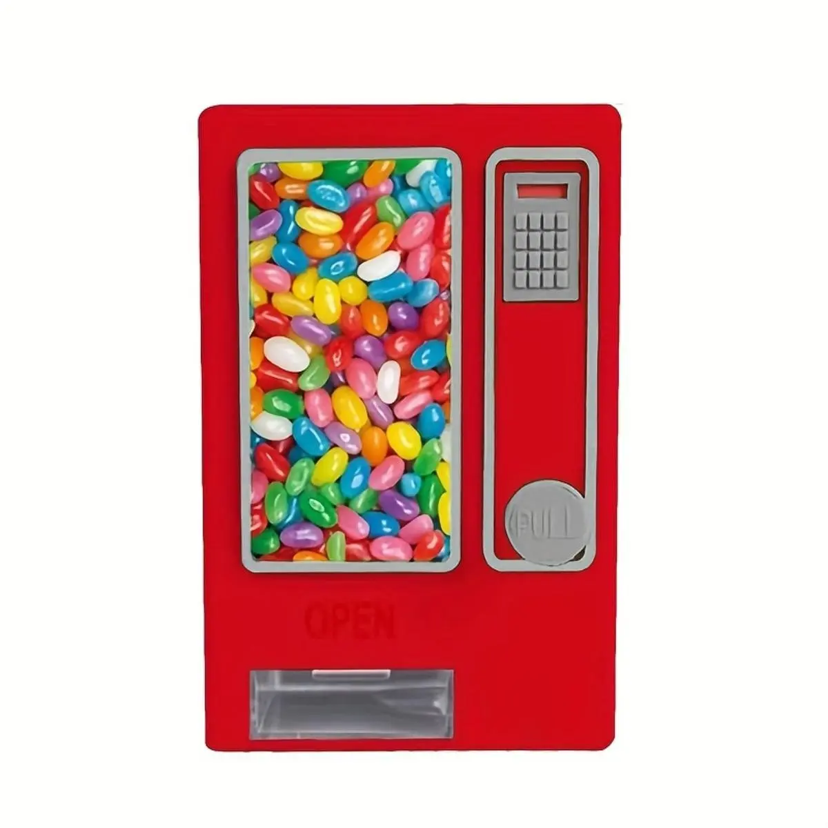 Vintage Candy Dispenser Manual Operation, Creative Desktop Decor, Durable Metal Material, Coin Operated, Perfect Gift for Office Home, Candy Jars