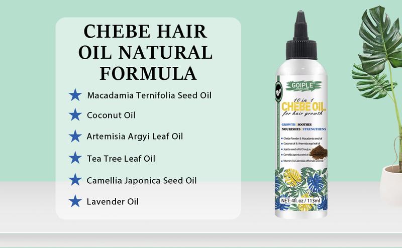 Chebe Hair Oil for All Hair Types -Natural Moisturizer Hair Oil for Healthy Scalp and Hair Growth Hydrating Thickening Haircare Moisture Repair