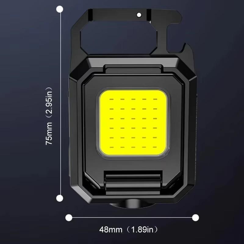 Multi-Function Keychain Light, Portable Mini, Multiple Lighting Modes, Can Be Used as Bottle Opener, Ideal for Outdoor Activities