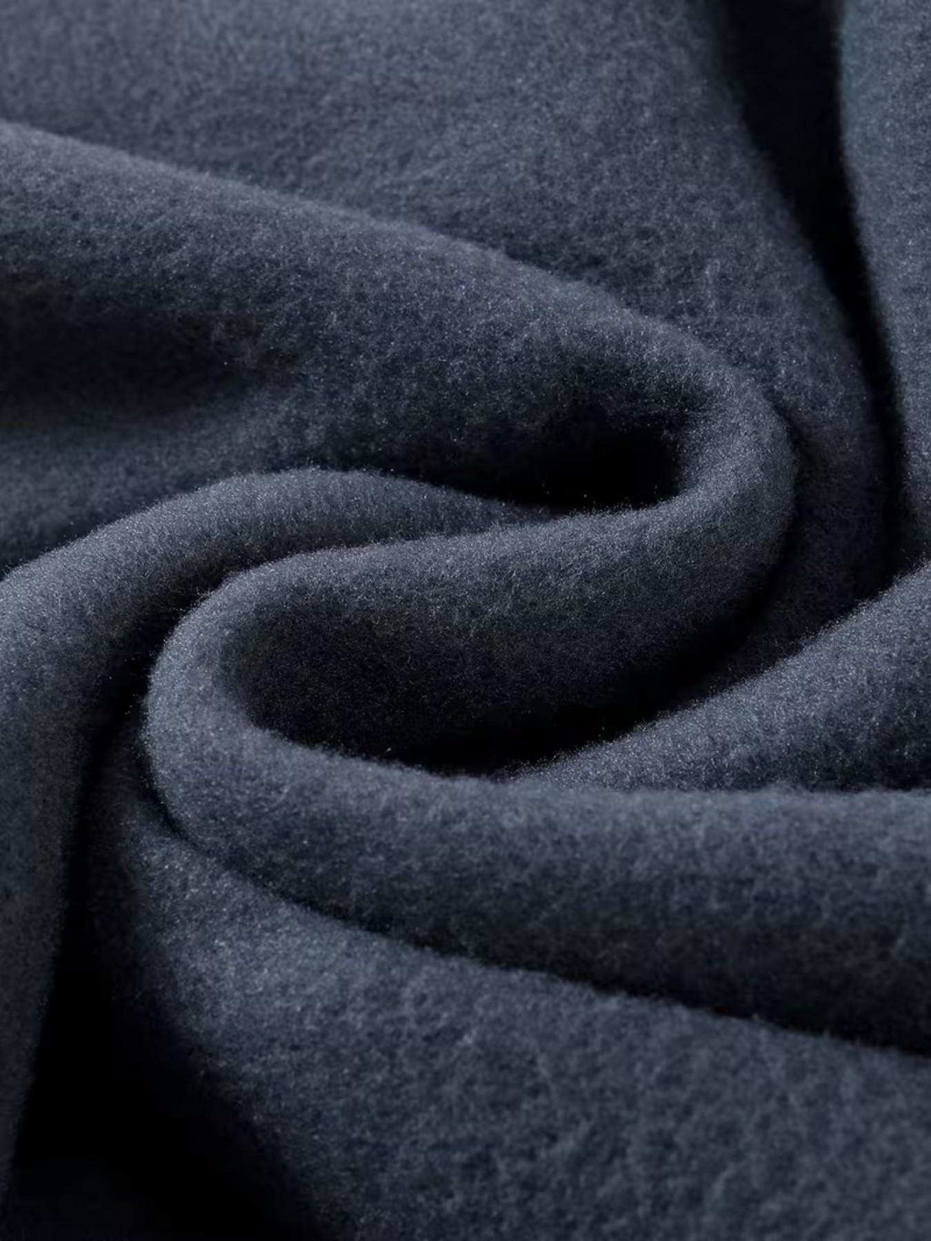 Men's Casual Hooded Sweatshirt, Avenida Casablanca Text & Landscape Print, Spring Fall Warm Pullover, Kangaroo Pocket Design