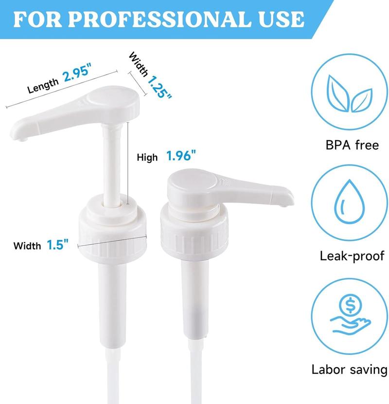Gallon Pump Dispenser, 10CC 2Count Heavy-Duty Leak Proof Resin Pump Dispenser,BPA Free 38/401Resin Accessories for Dispensing Resin, Commercial and Household Use - LET’S Resin