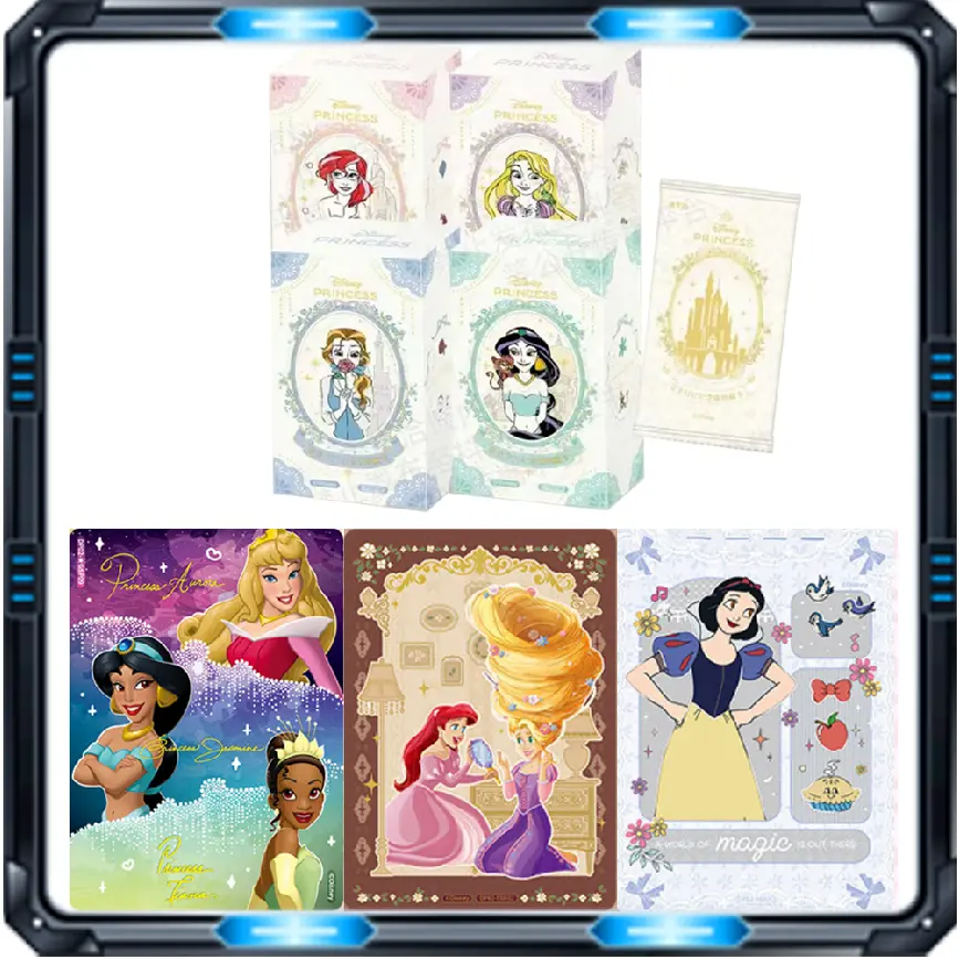 Authentic Disney Princess Diaries Commemorative Edition Snow White Shining Dazzling Collectible Cards Brand New Factory Sealed Princess Character Trading Card Set for Fans Collectors Kids and Adults Display Album Collection Birthday Holiday Gift Toy Set