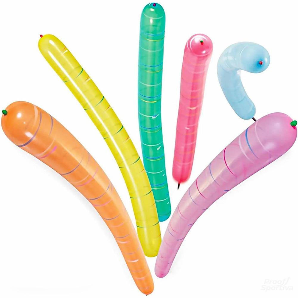 Pack of 100 rocket balloons with pump, party set, watch these rocket balloons soar through the sky