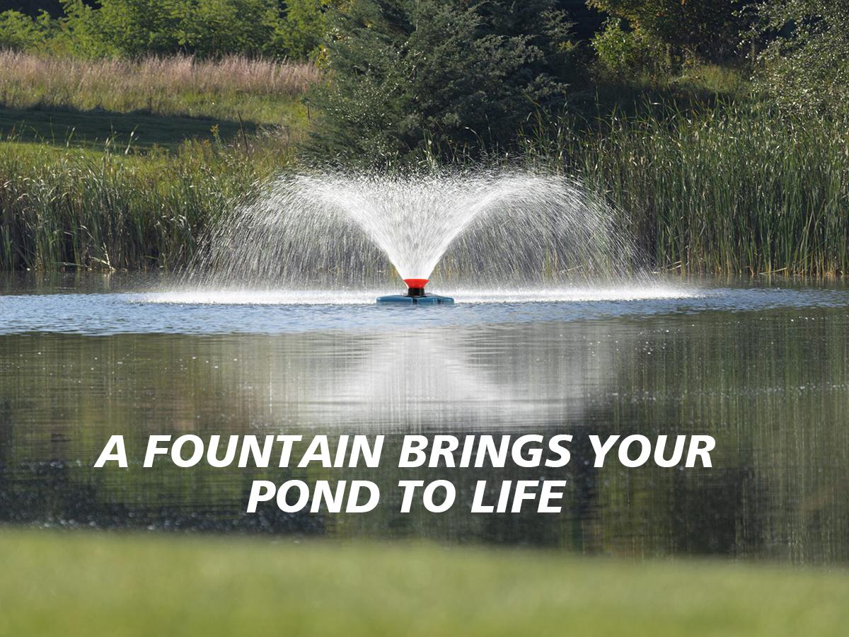 Goldlife Pond Fountain Aerator F1 Water Fountain Pump - 110V 1HP 750W 15000GPH, Without Light, 100FT Power Cord, V-Shaped Floating Pump, 2 Spraying Modes, 18" Deep Use for Outdoor Garden Lake Jet Systems,sohochic