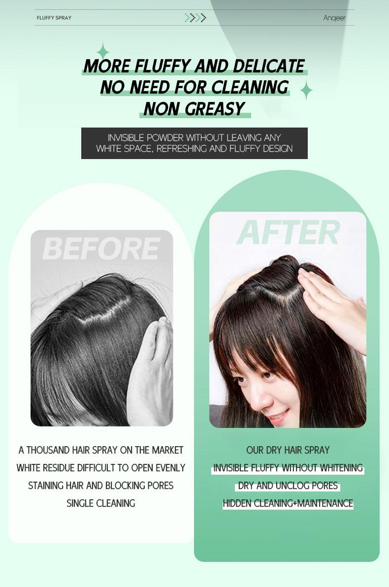 Anqeer 1 Instant Fresh Volumizing Invisible Dry Shampoo - Organic Cleansing Conditioner for Voluminous & Hydrated Hair, Absorbs Oils, Gentle Clarifying Shampoo(150ml)