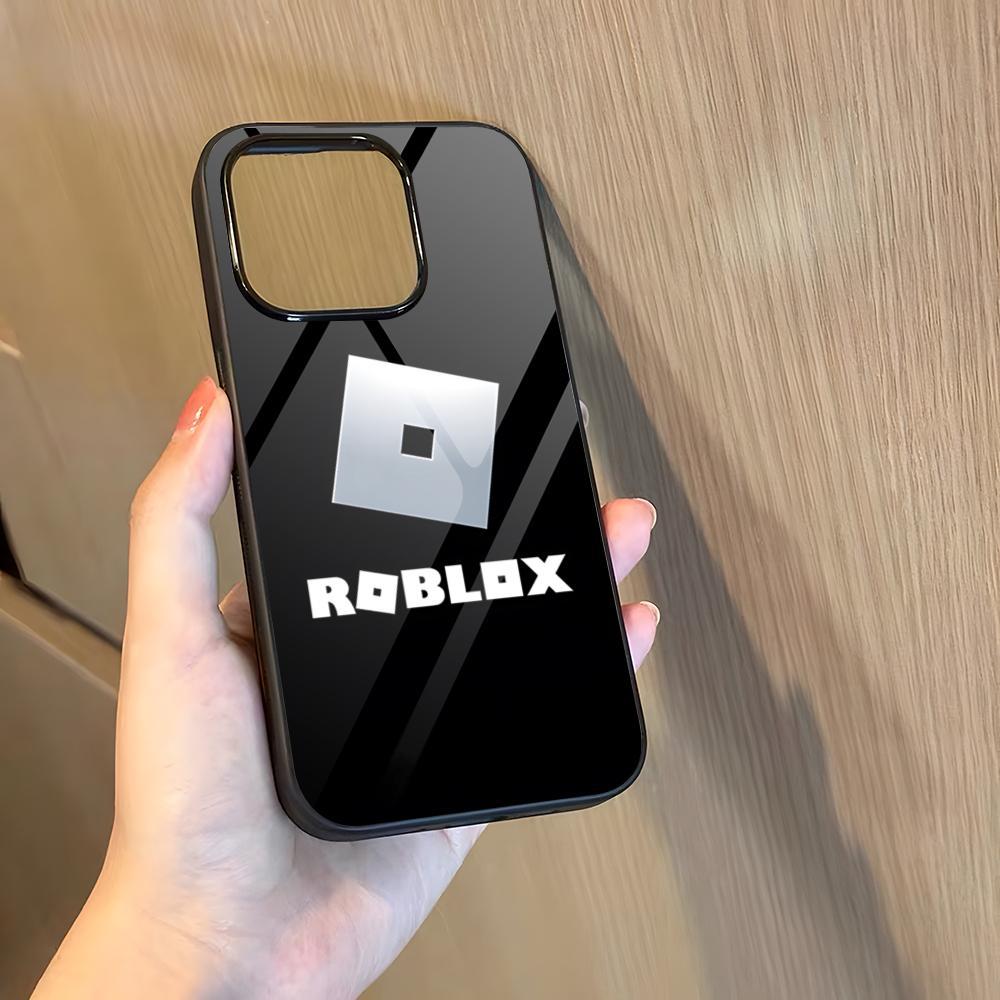 Cartoon R-Robloxs Phone Case for 17 Pro Max iphone 16 Plus 15 Pro Max 14 12 11 13 Mini X Xs XR PC+TPU Cover