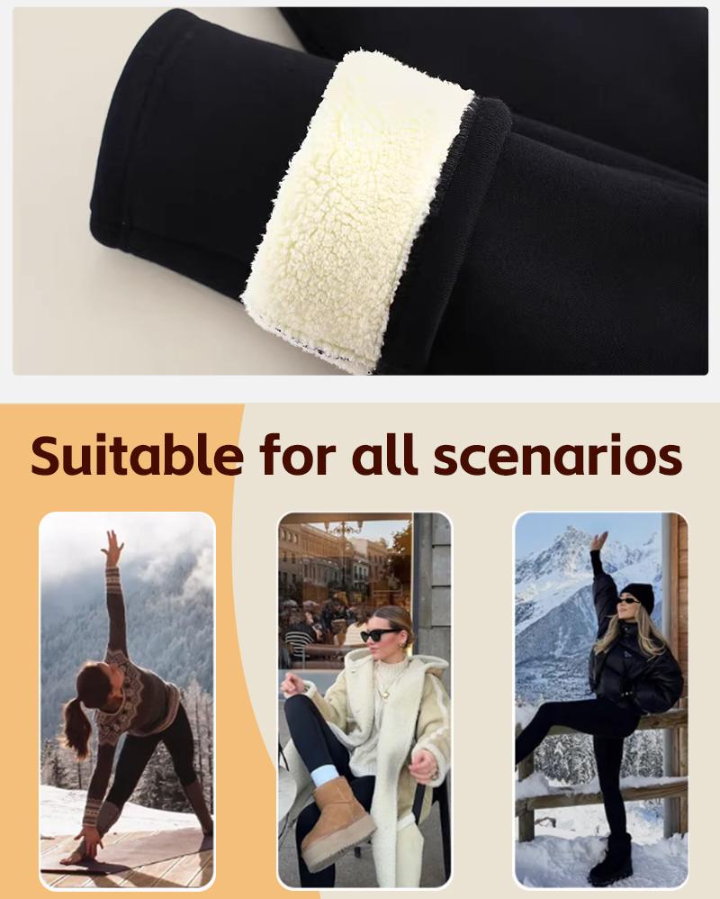 4pcs Cozy Thermal Pants - Soft, Comfy, Slim-Fit, Plush Lined, Elastic Waistband, Warm, Fleece-Lined, Winter Lingerie & Sleepwear for Women