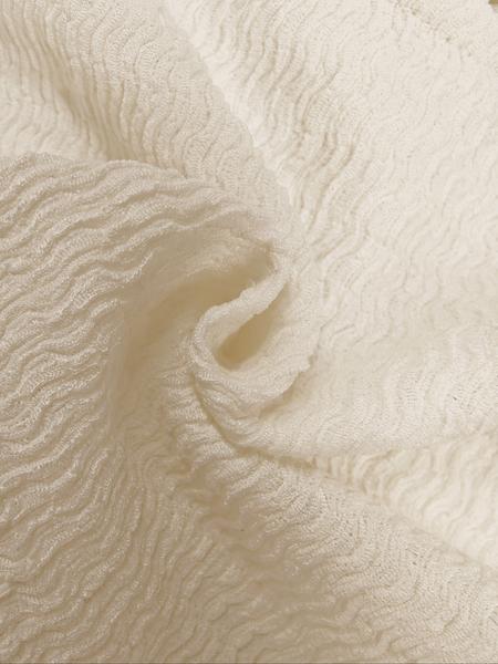 Women's Deep V Neck Ruched Long Sleeve Top, Casual Wave Hem Blouse, Perfect for Daily Wear & Dates, Versatile Fashion Piece