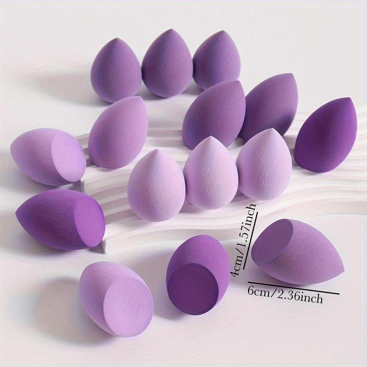 9 pieces of random color and shape beauty sponge, foundation mixed sponge set, suitable for liquids, creams and powders, free of latex dual-purpose wet and dry makeup puffs, suitable for all skin types