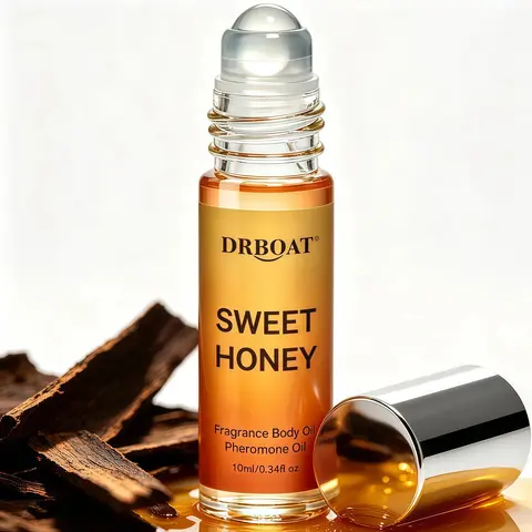 Honey Oud Pheromone Oil - Rich 10ml Roll-On Liquid Perfume Oil, Honey & Oud Decadent Eau De Toilette, Unctuous Fragrance Body Oil, Convenient to Carry for Daily Use and Travel; Long-Lasting Fragrance.