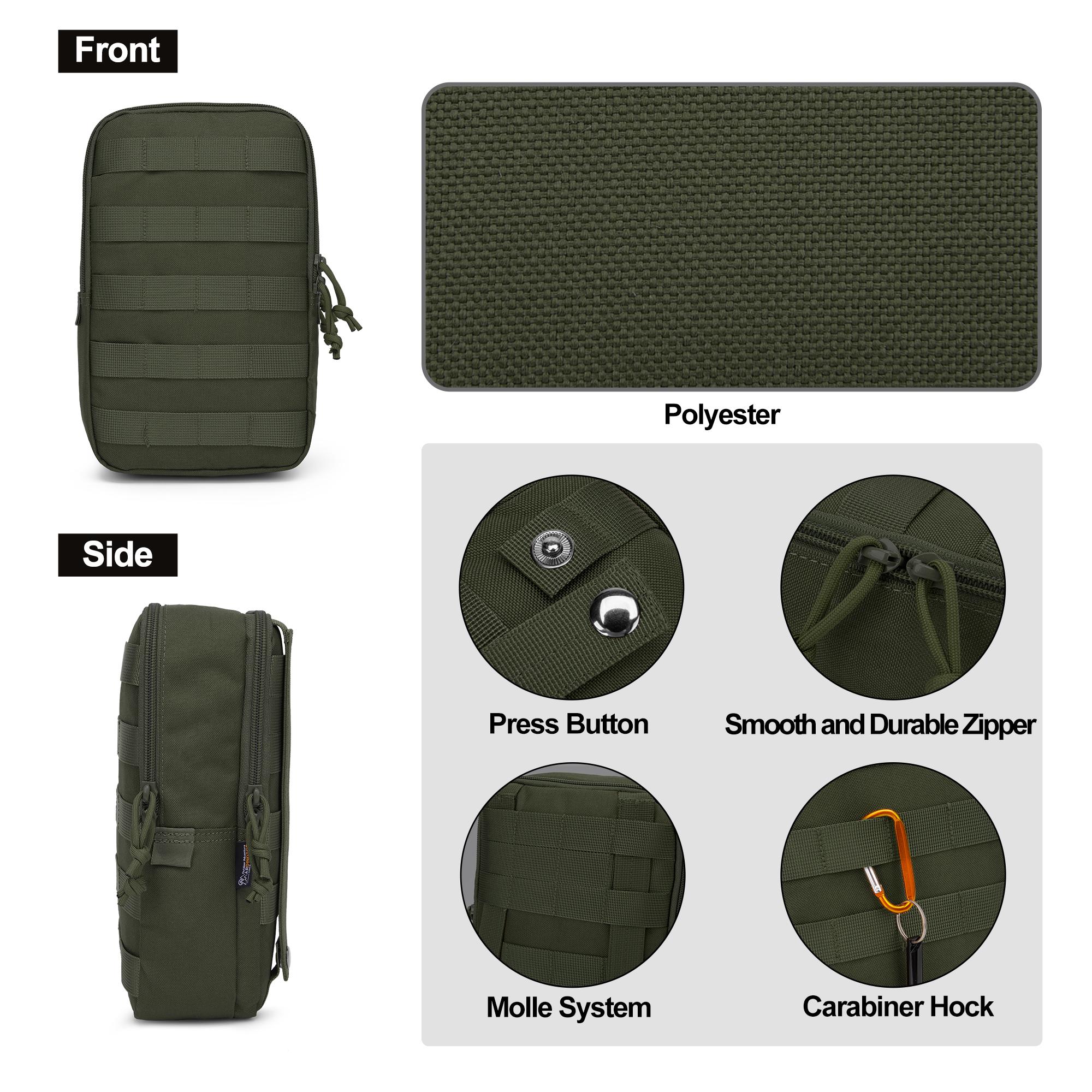 Mardingtop Molle Military TacticalUtility Pouch, Tactical Rip-away First-aid Pouch, Molle Attachment MilitaryModular Attachment for QutdoorCamping military tactical backpack purse versatile backpack camping  backpack tactical backpack casual travel
