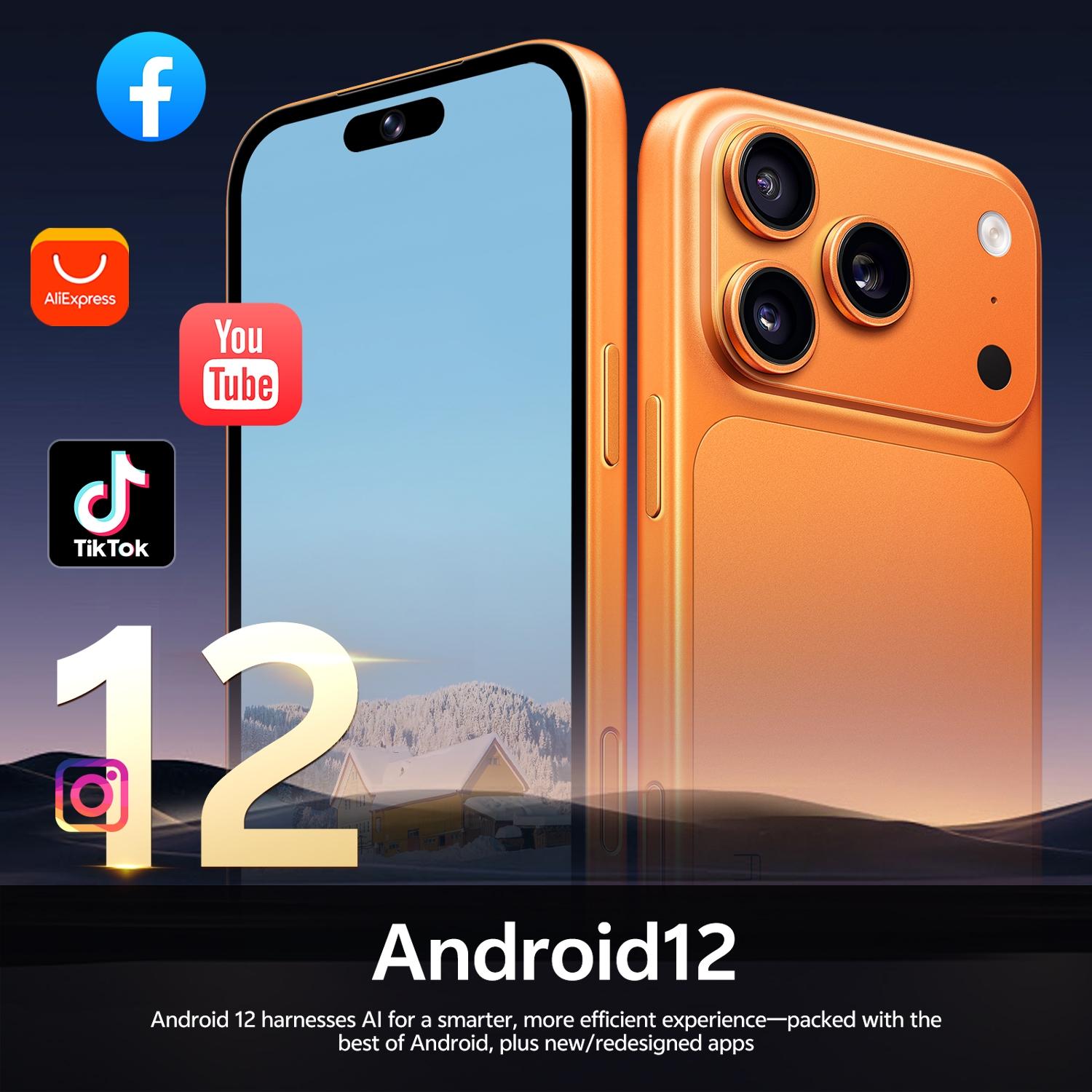 Astarry 17 Pro Max Smartphone, Android Mobile Phone, 6.75-Inch HD Display, 5mp+13mp Camera, 4g Network, GPS, Bluetooth-compatible, 4100mah Battery, Dual Sim, Android 12.0