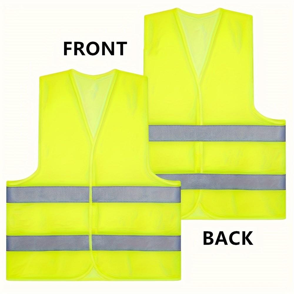 High Visibility Reflective Safety Vest for Men and Women, Durable Cotton Blend, Ideal for Construction Sites and Outdoor Activities
