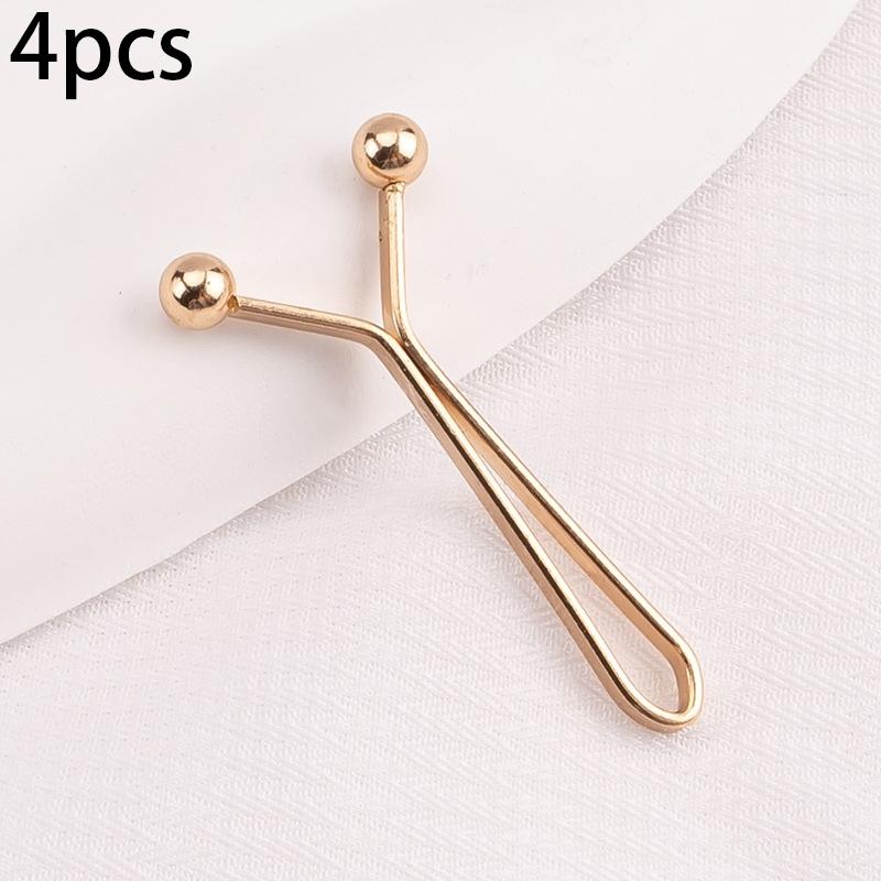 4pcs U-Type Clothing Adjustment Clips, Easy-To-Use Waist Tightener, Perfect for Jeans, Casual Pants, Dresses, Compact and Portable