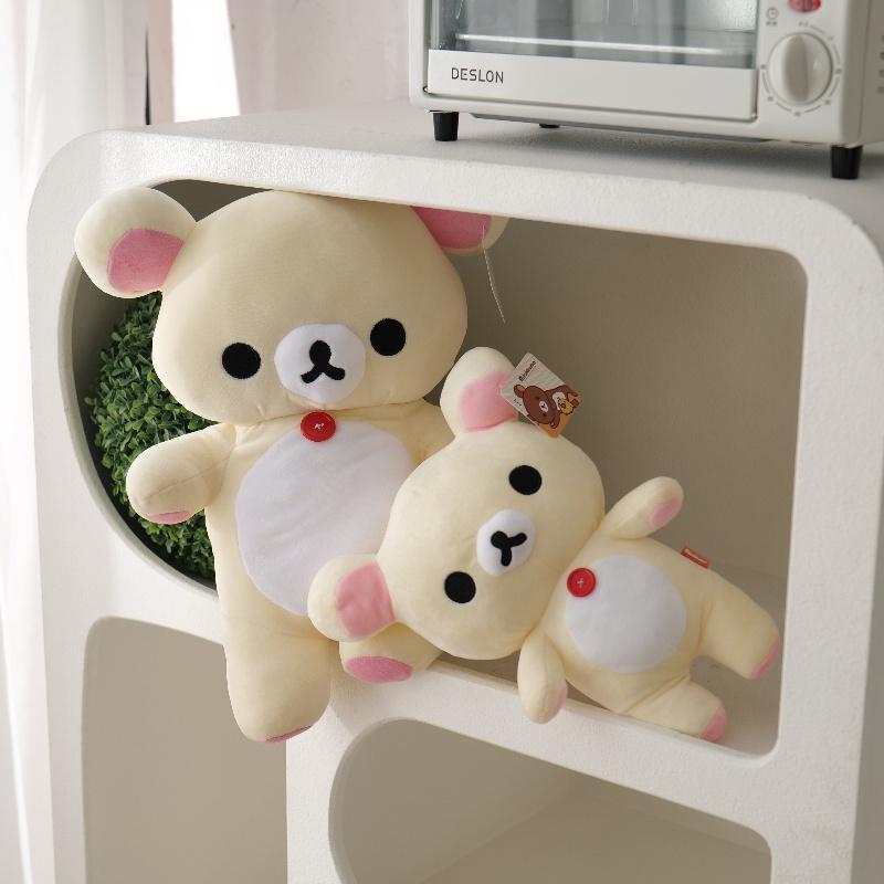 Anime Rilakkuma Cartoon Soft Plush Doll, Kawaii Unisex Room Decor, Classic Teddy Bear Toy, Christmas Gifts for Girls