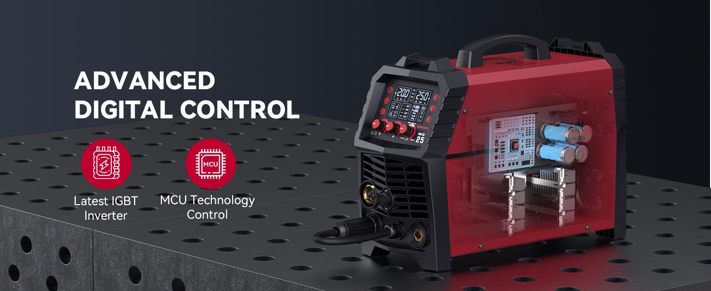 ARCCAPTAIN MIG250 Multi Process Welder 250 Amps MIG Welder Welding Machine Heavy Duty Work Portable Welder welder machine