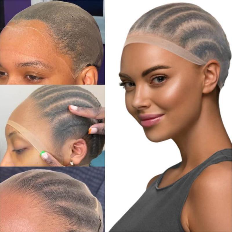 Wig Cap For Lace Frontal Wig Soft Thin & Invisible 1 Piece/ Pack Stretch Elastic Hair Net For Women Elastis Head Band