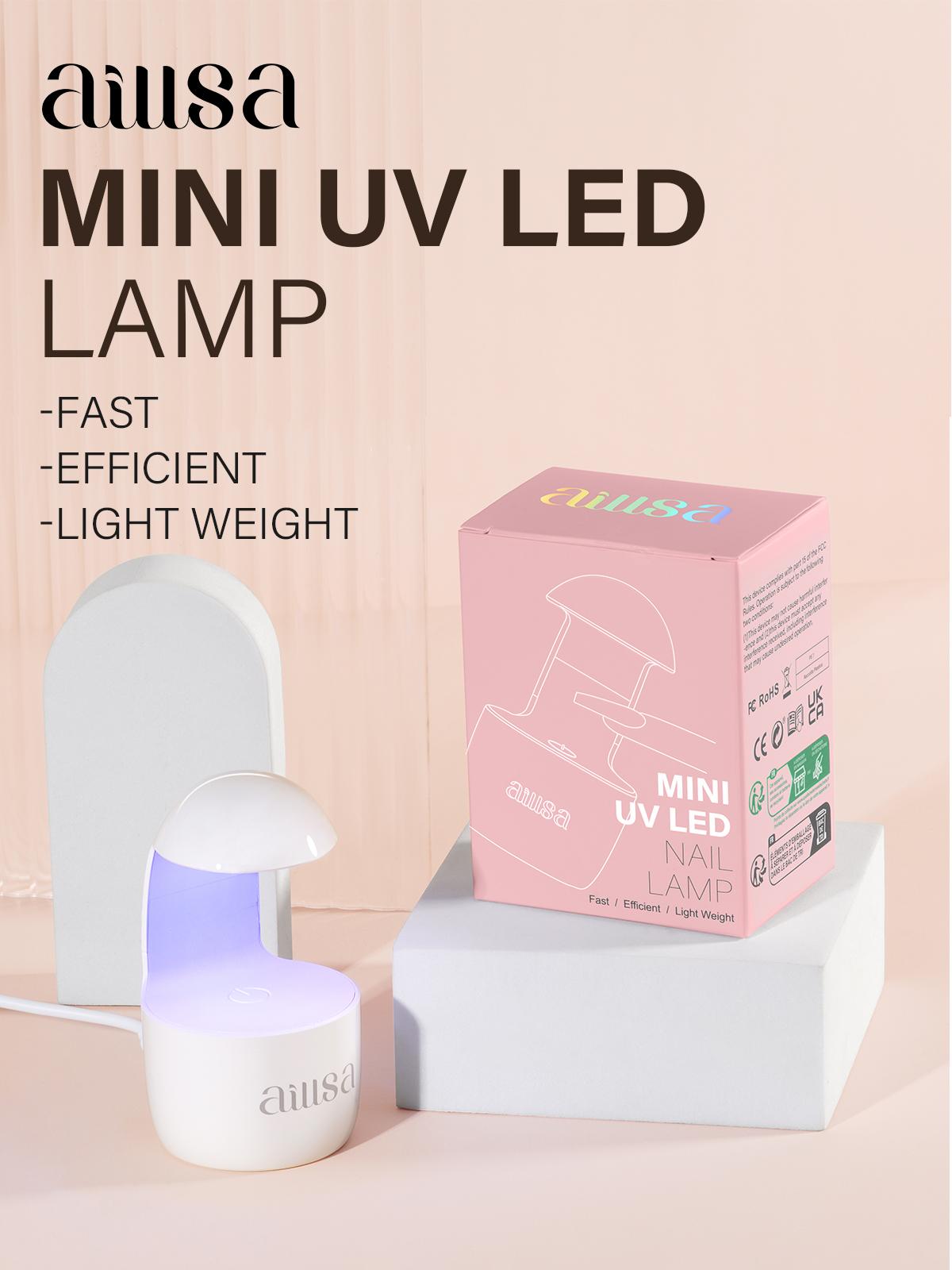 AILLSA Mini UV Light for Nails, Eggshell Touch Sensor UV Nail Lamp, Nail Light for Gel Nails Portable Manicure UV Led Curing Light for Gel Nail Polish Starters DIY Nail Art Birthday Gift