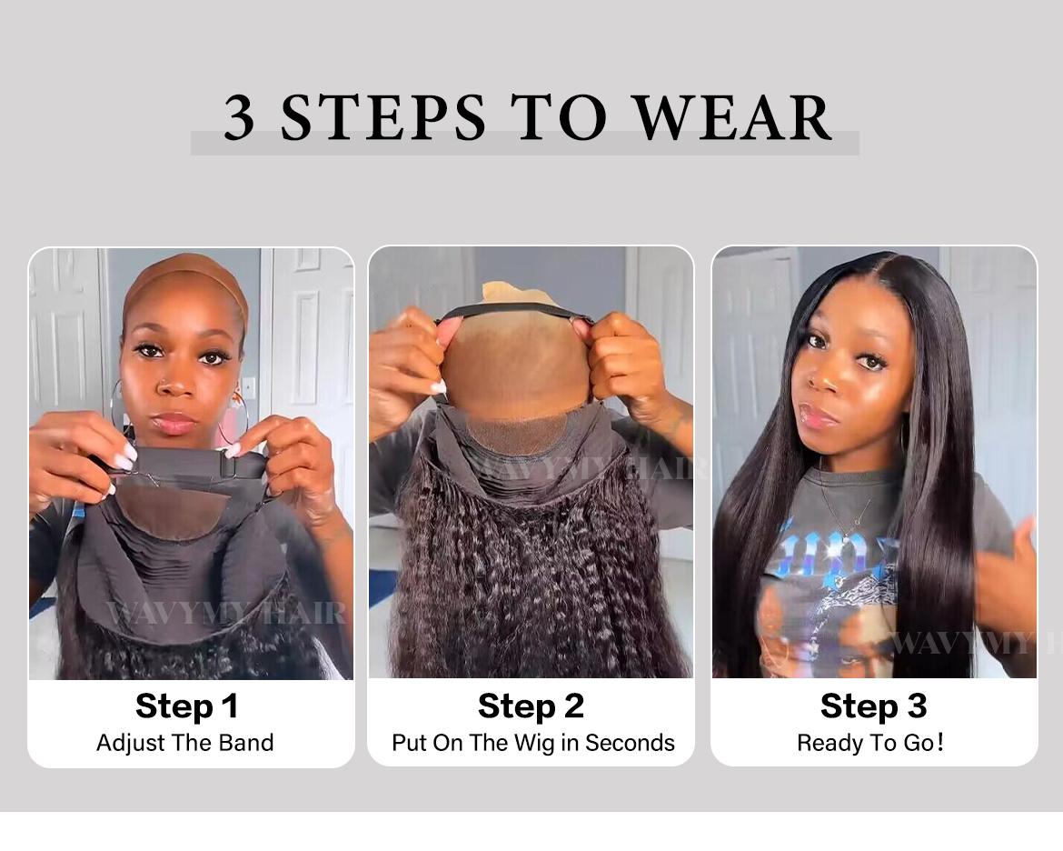 Wavymy Pre Cut Wear Go Glueless Lace Wig Pre Bleached Body Wave 6x4 Lace Closure Wig Human Hair Pre Plucked Wig 180% Density