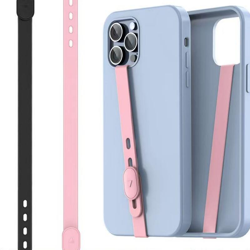 Silicone Phone Lanyard, Adjustable Size Silicone Wristband, Anti-lost Silicone Elastic Cord for Phone Case, Universal Phone Accessories
