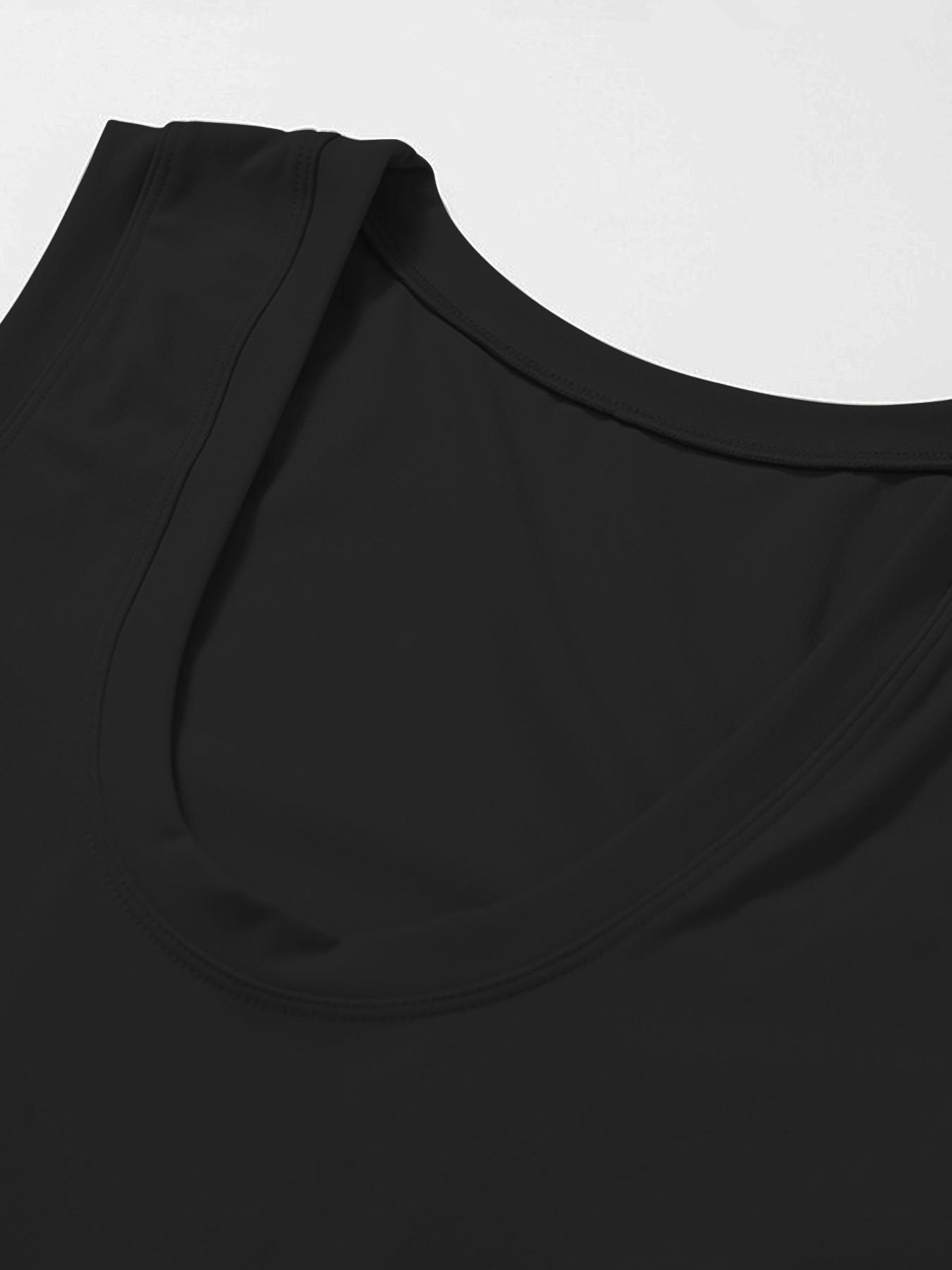 Women's Quick-Dry Sporty Wrap Dress - Sleeveless, Slim Fit, Above the Knee Sheath, Golf & Yoga Active Wear, Athleisure Sporty Chic Clothing