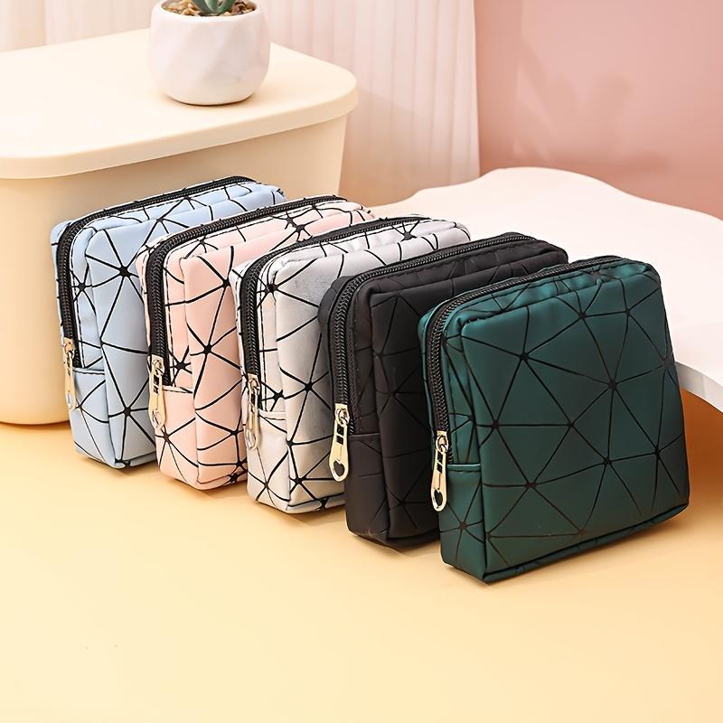 A Sanitary Napkin Storage Bag, a Cosmetic Organizer, a Multifunctional Storage Pouch, a Bag for On-The-Go, Suitable for Students And to Store Coins, Cosmetics, And a Portable Menstrual Bag for Feminine Products Like Pads And Tampons