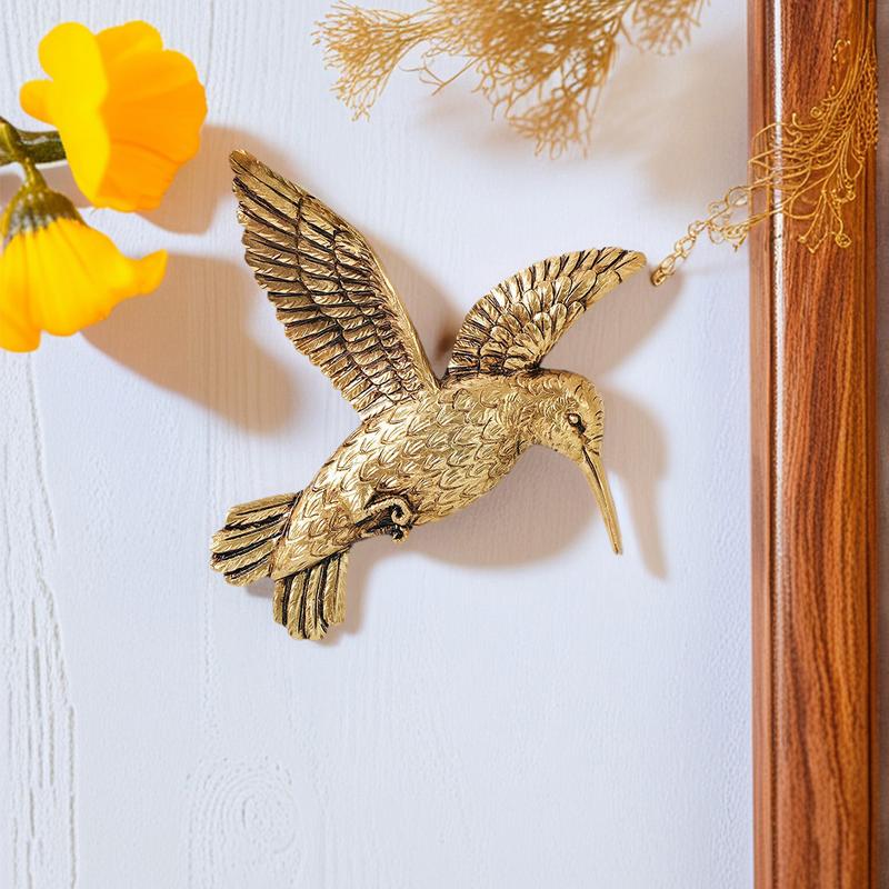 Resin Hummingbird Wall Hanging Decor, Flying Hummingbird Design, Indoor Home Decoration for Living Room, Dining Area, Party, Wedding, Hanging Ornaments