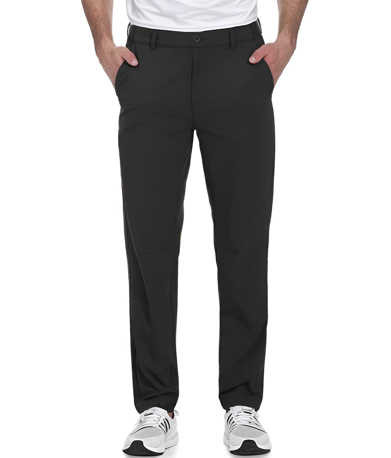 COOFANDY Men's Stretch Golf Pants Lightweight Fitted Casual Pants with Pockets