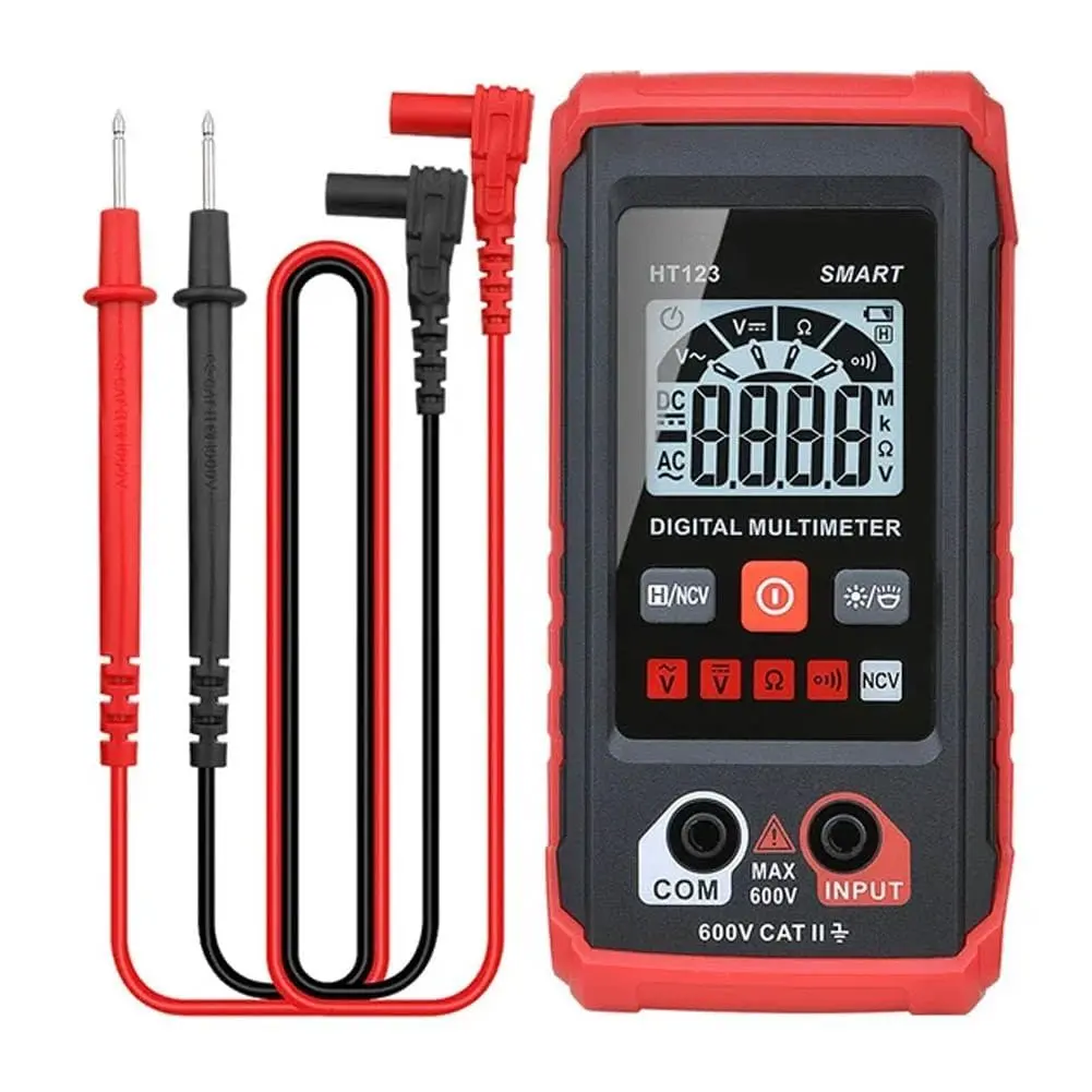 HT123 Tm-510 4000-Count Smart Digital Multimeter, Non-Contact Voltage Tester with Data Hold & Backlight Display for Electronics & DIY, Non-Contact Digital Voltage Multi Testers