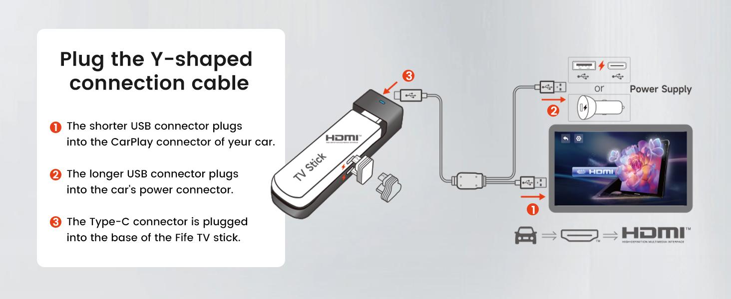 【TikTokShopBlackFriday】Carlinkit Fire Drive | HDMI Adapter for wired CarPlay | Supports Fire TV, Netflix & YouTube, Upgrade Your CarPlay – Stream Netflix, YouTube, Disney+, and more