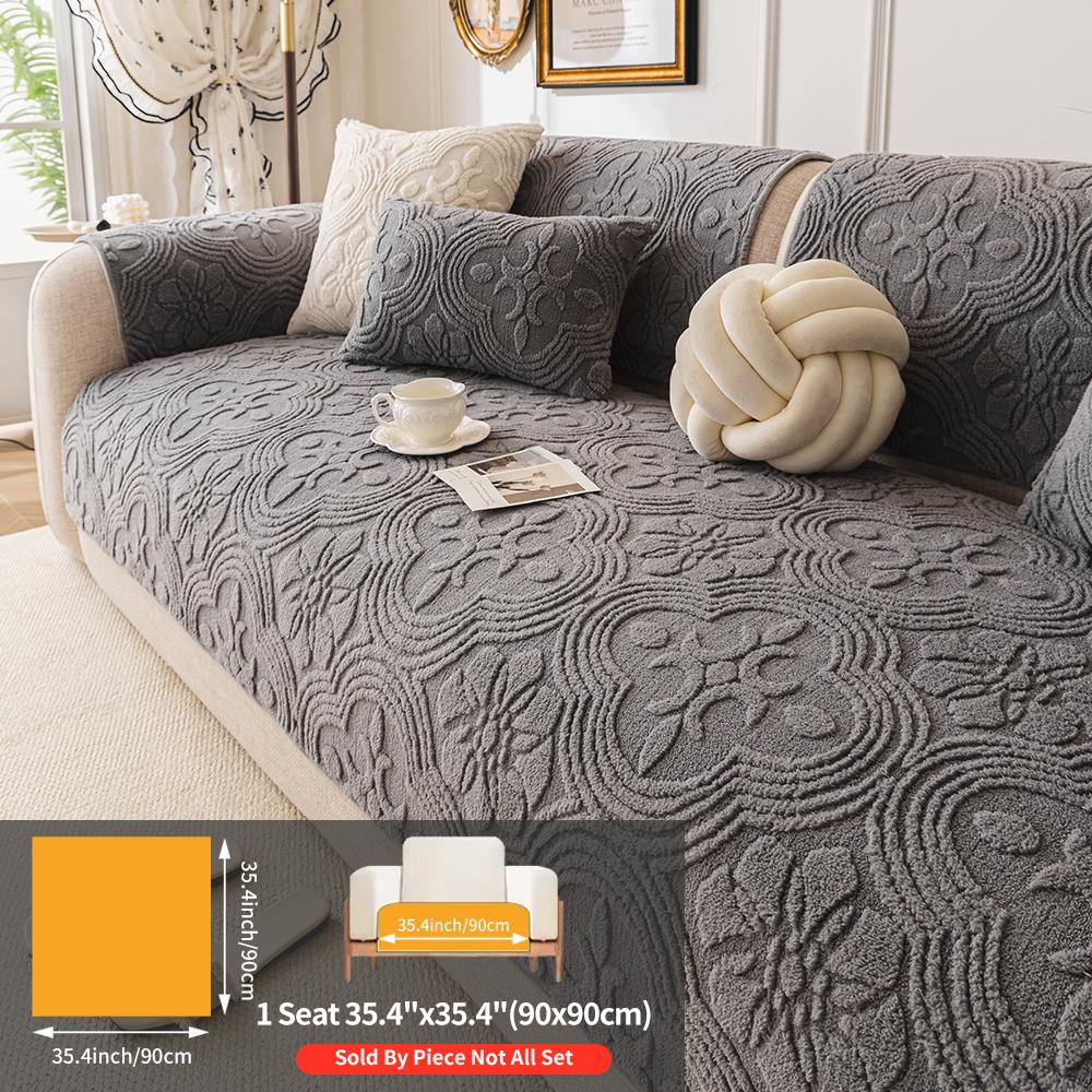 Comfortable Peony Pattern Sofa Cushion, Thick Soft Pet Friendly Couch Protector, Non-Slip Plush Chair Cover for Living Room Bedroom Office Decor, Sofa Couch Covers Comfortable Peony Pattern Sofa Cushion, Thick Soft Pet Friendly Couch Protector, Non-Slip Plush Chair Cover for Living Room Bedroom Office Decor, Sofa Couch Covers