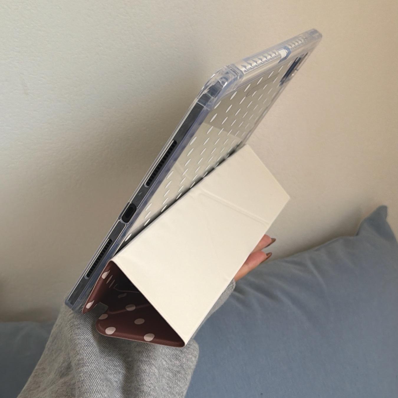 Acrylic Tablet Case for iPad Pro 12.9 Inch, Foldable Stand Design, Tablet Protective Cover, Durable Protection Cover, Stylish Gift for Girls & Women