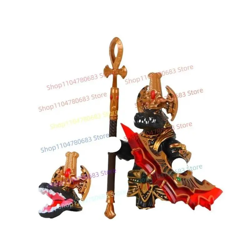 MOC Building Blocks Death Crocodile Minifigure Cartoon Assembly Model Accessories Furnishings Toys Children's Gift Collection
