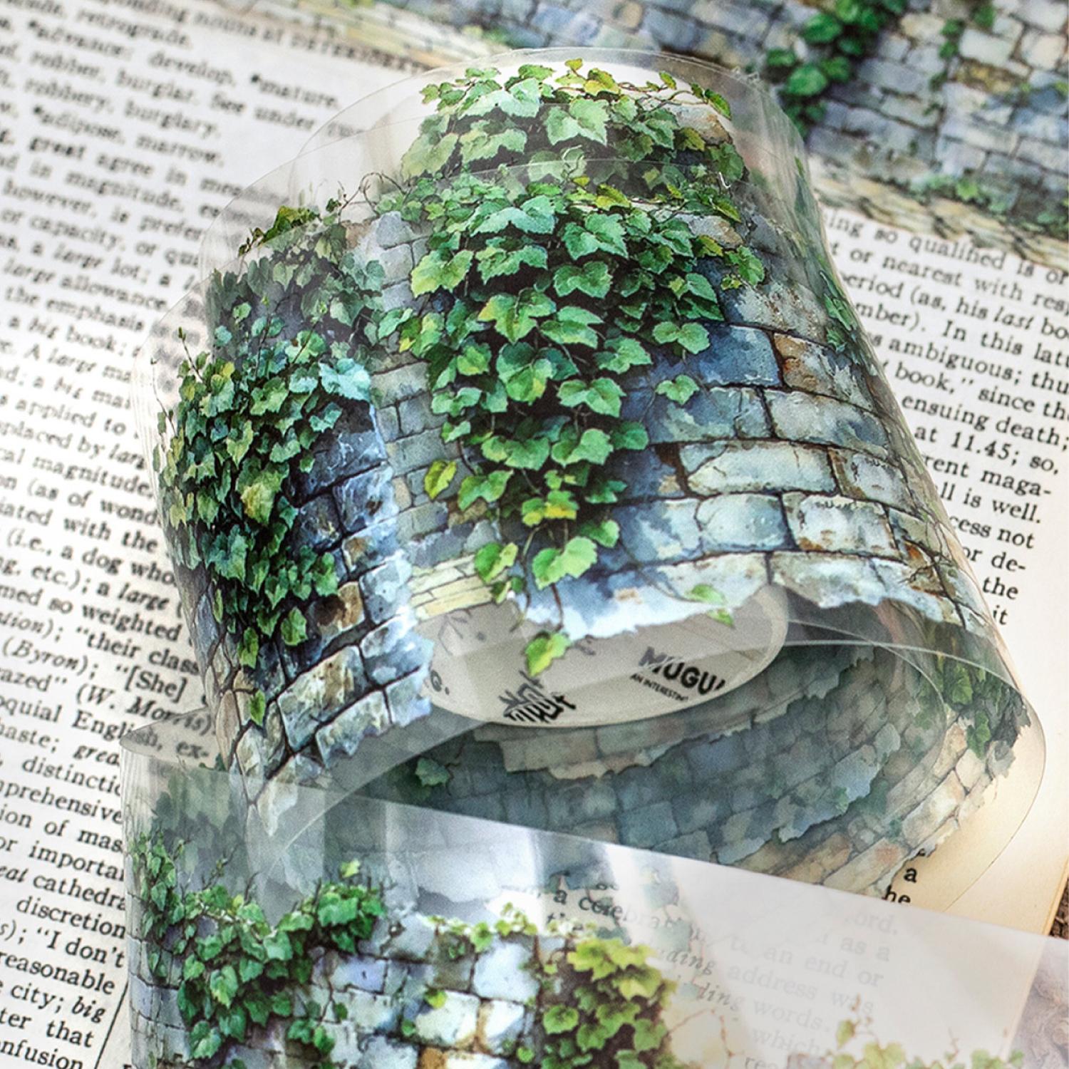 DIY Decorative Pet Tape Stickers, Wall Theme Decoration, Scrapbooking Album Supplies, Creative Craft Accessories, DIY Decal Film for Home & Office Use, Floral Pattern Sticker