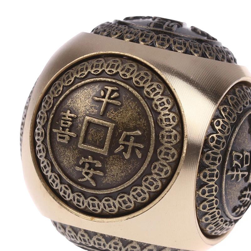 Brass Fidget Spinner Cube Six-sided Rotation Spherical Hand Spinner Chinese Style Stress Relief Toys Adult Antistress Fidget Toy