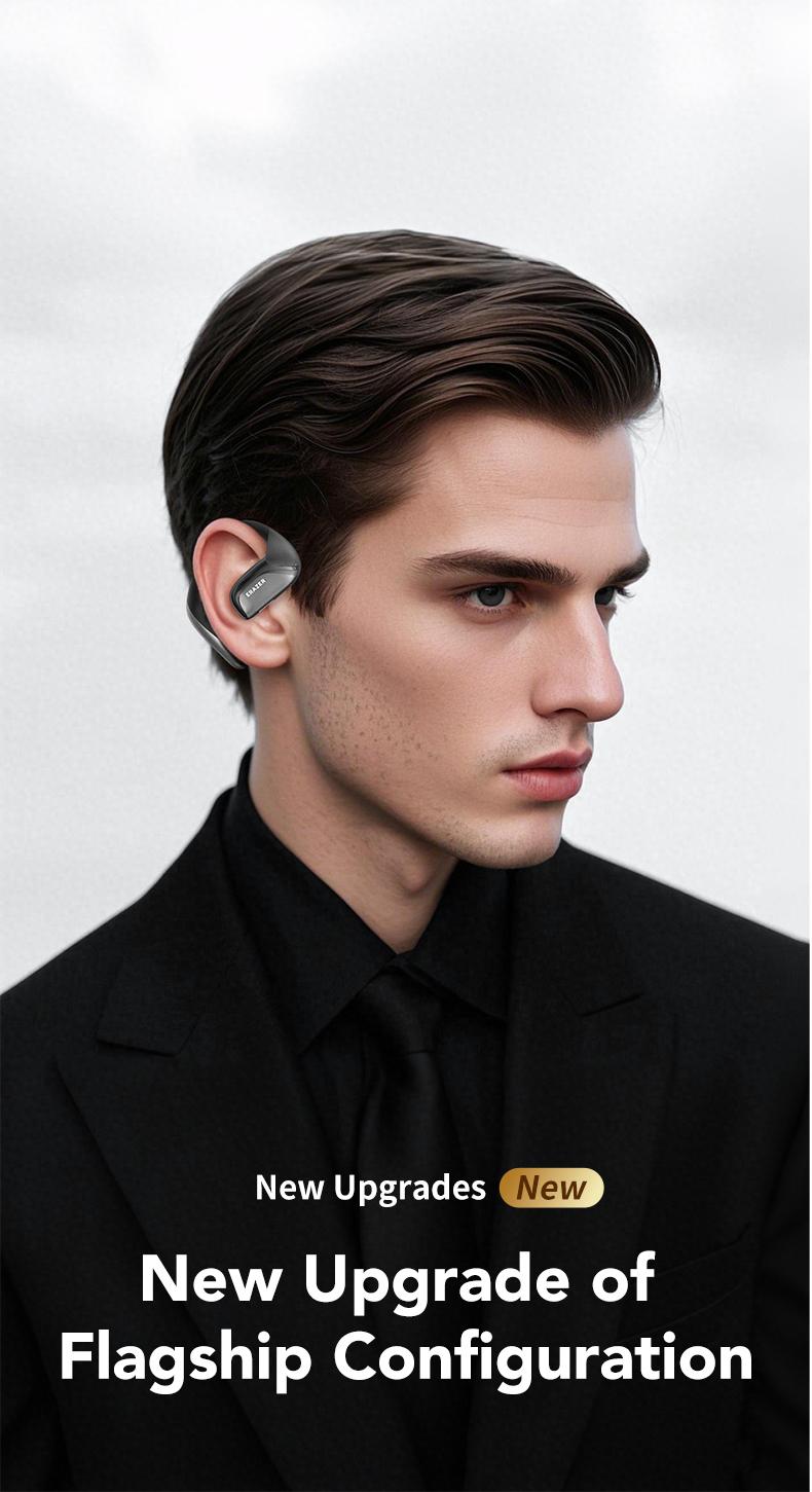 ERAZER XF29 2.4G Open Earphones,True Wireless Bluetooth 5.4 Headphones, IPX5 Waterproof Ear Buds,HiFi Sound Headsets with MIc,2.4G Fast Connect Earphones