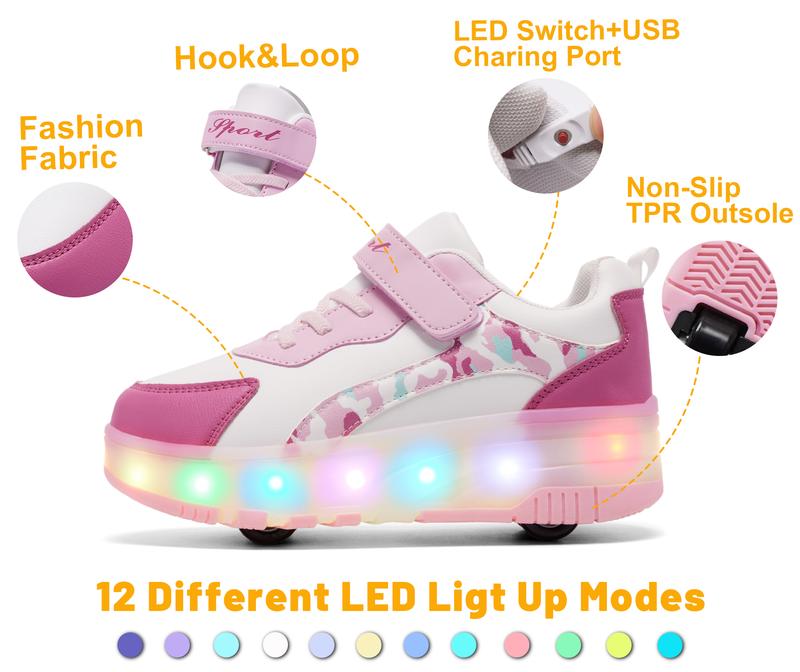 Children's LED light skate shoes are fun and fashionable, suitable for boys and girls' birthday parties and Christmas