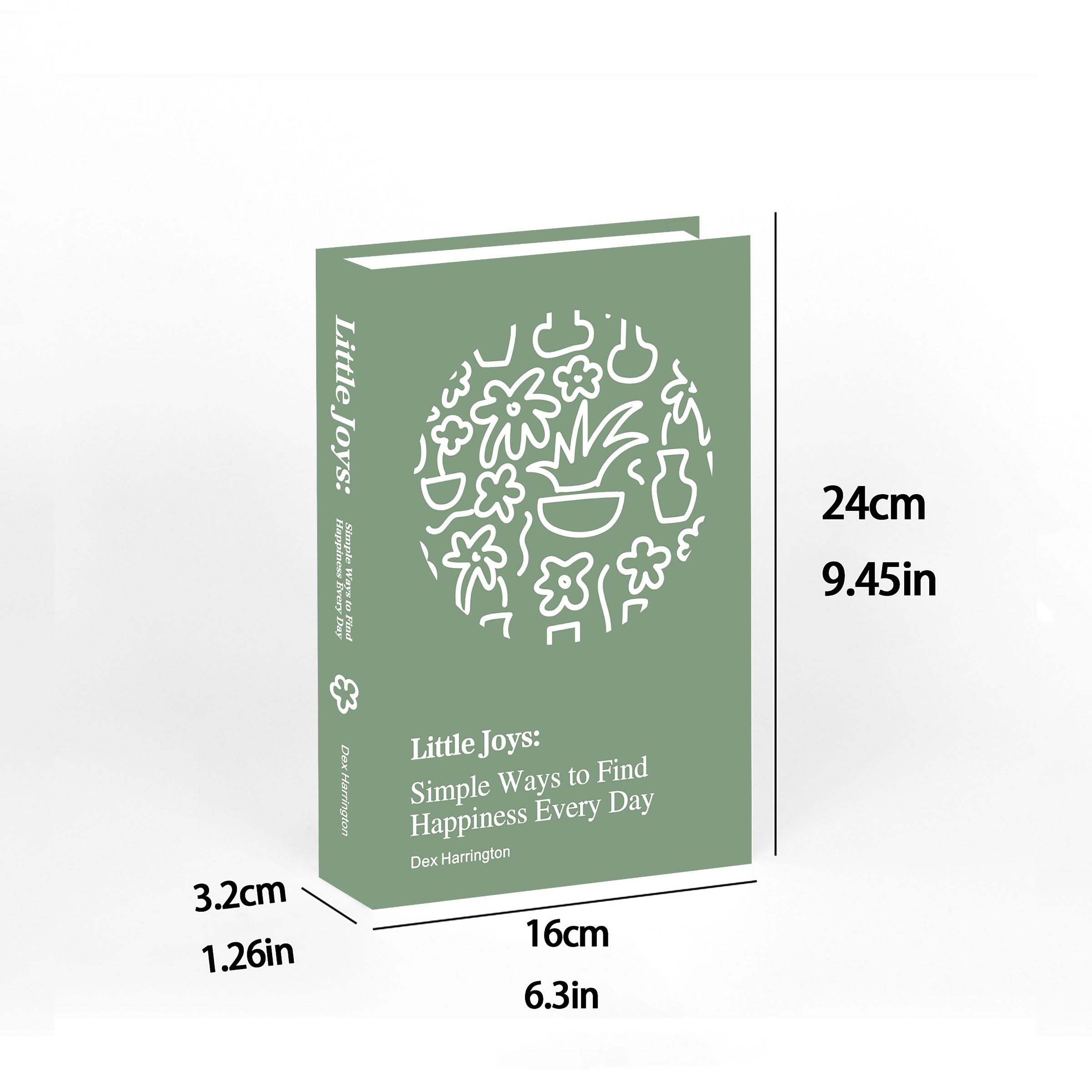 2pcs Simulated Bookends Home Decor, Foldable Fake Books, Stackable Prop for Bedroom Living Room Study, Photography Props, Holiday Decoration