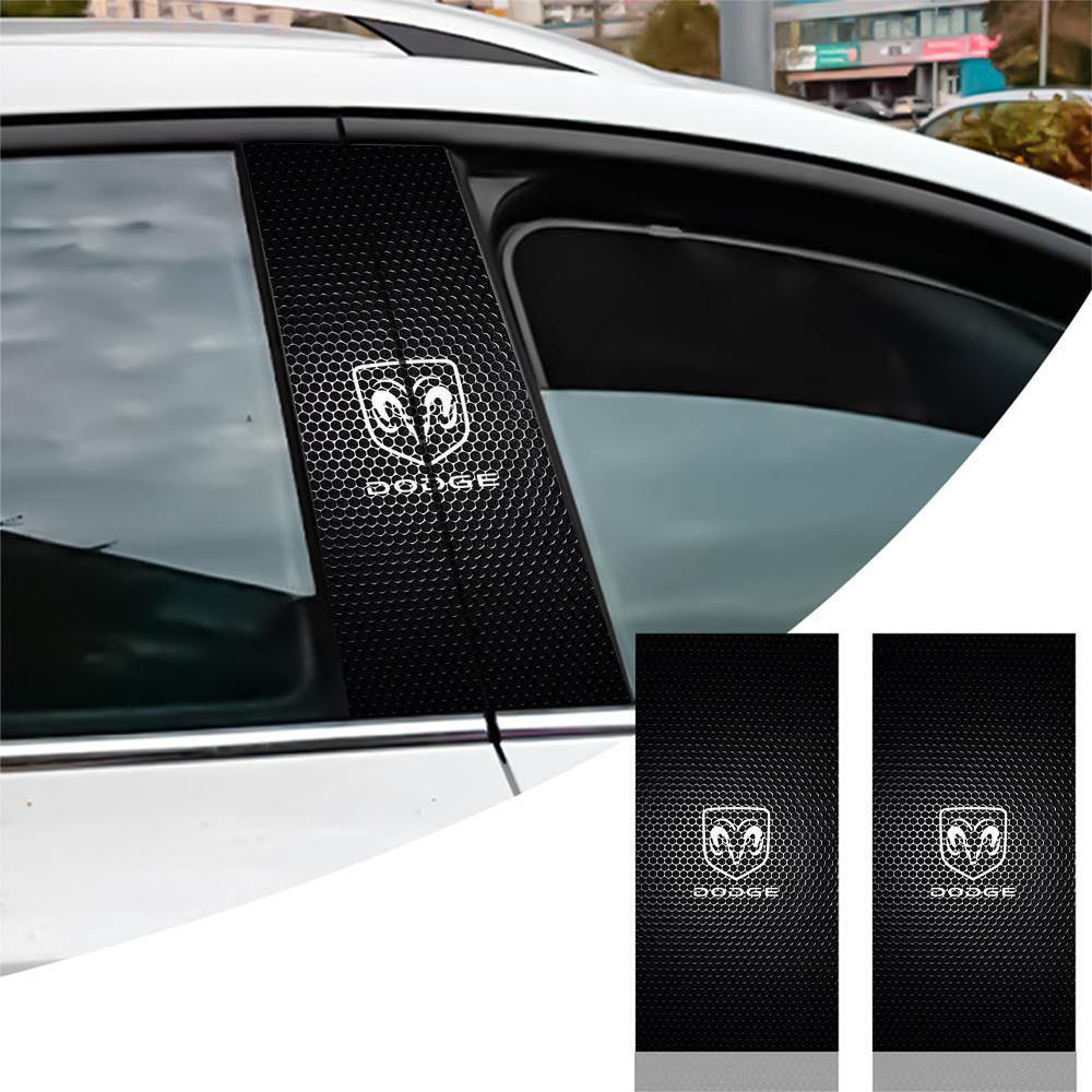 PVC Car B-pillar Sticker Center Column Cover Decals Auto Accessories For Dodge Durango Caliber Dakota Neon SXT Colt Ram Dart SRT