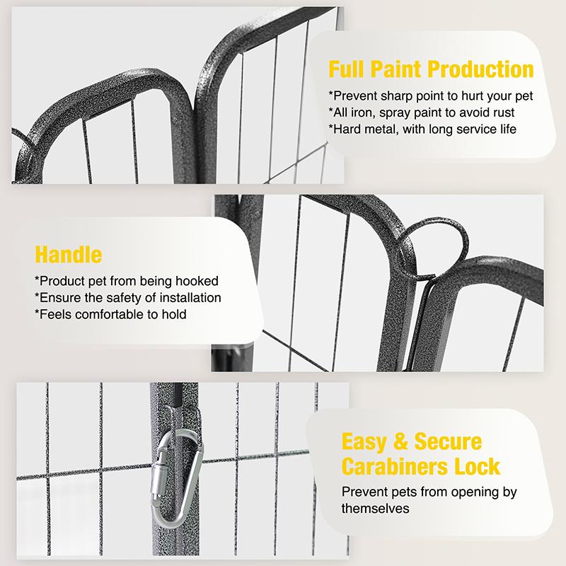 Aivituvin-AIR50 Medium Dog Exercise Pen | Outdoor&Indoor Portable Pet Puppy Playpen