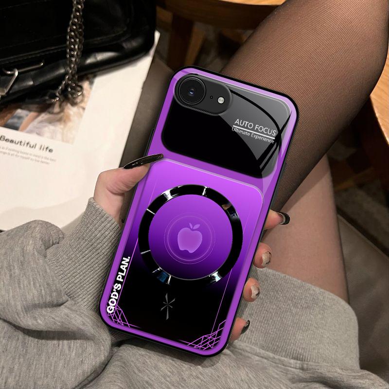 “God’s Plan” MagSafe phone case — neon cyberpunk faith magnetic cover for iPhone 16e — 975