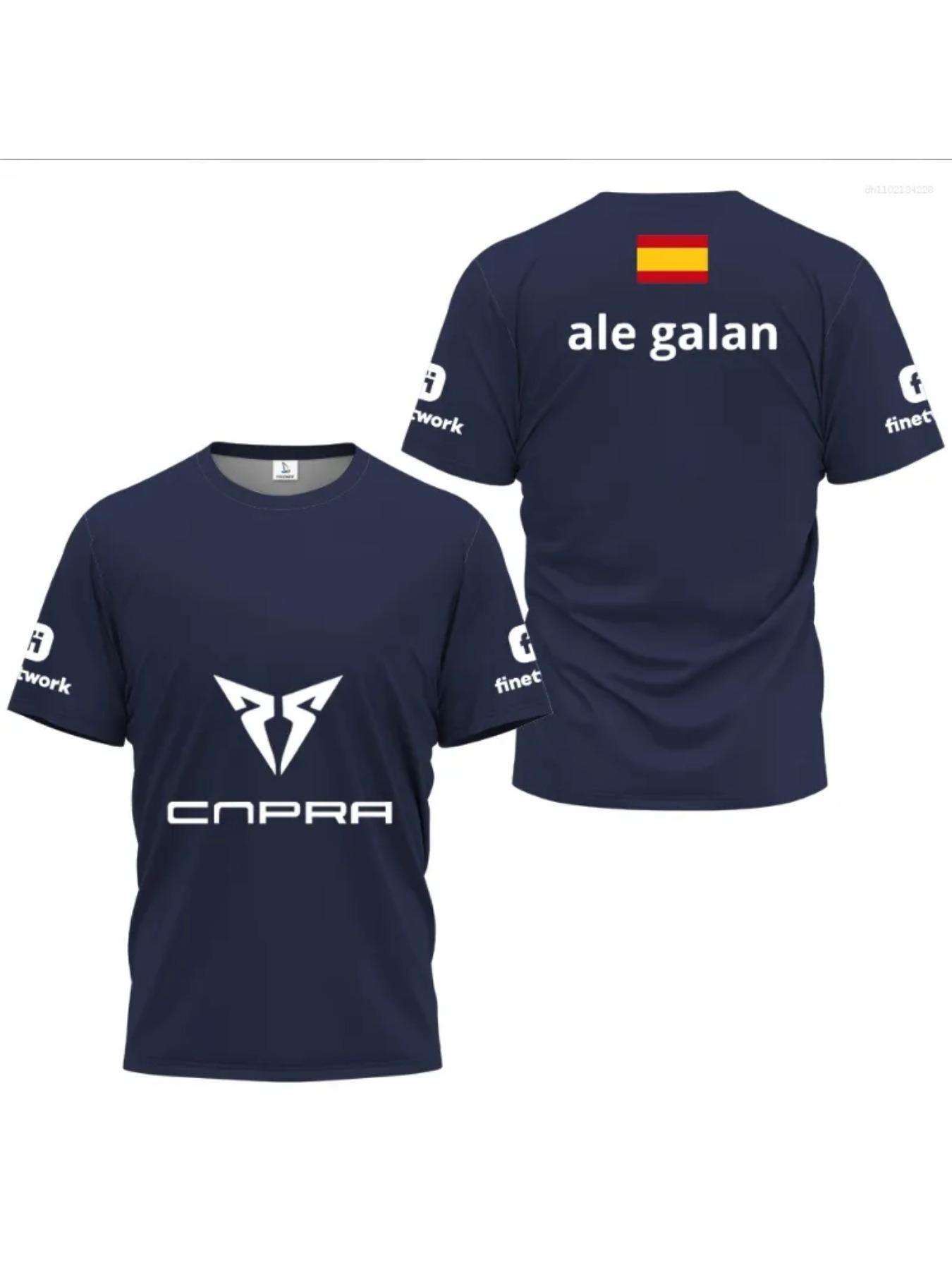 2026 Spring/Summer Men's T-Shirts, Men's Padel Sport Crew Neck T-Shirt, High Quality Breathable Summer T-Shirt, 3D Printed Outdoor Casual Loose T-Shirt