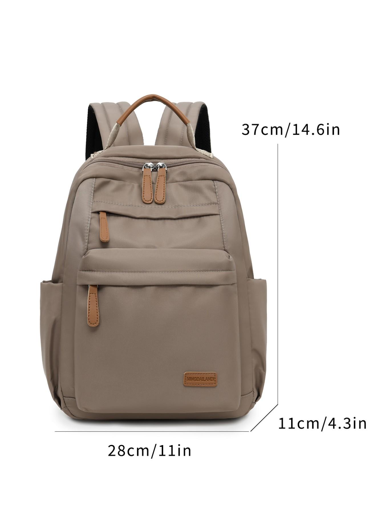 High-End Women's Backpack, Large Capacity Lightweight Simple Book Bag, Unisex Travel Nylon Backpack, Commute Laptop Bag, Casual Nylon Backpack, New Arrival