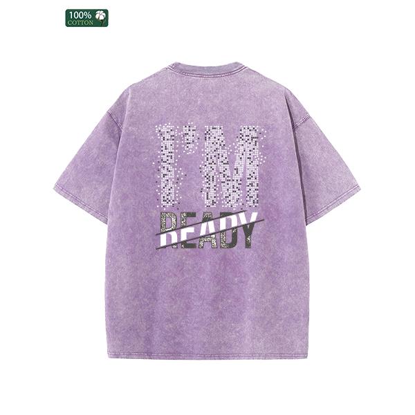 All-Season Men's Tshirts, Printed Men's Fashion, High-quality Heavy Washed Tee, Round Neck Loose Large Size Men's Short Sleeves Graphic Top.